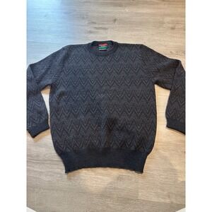 Vintage wynbrier 100% wool grandpa sweater size large